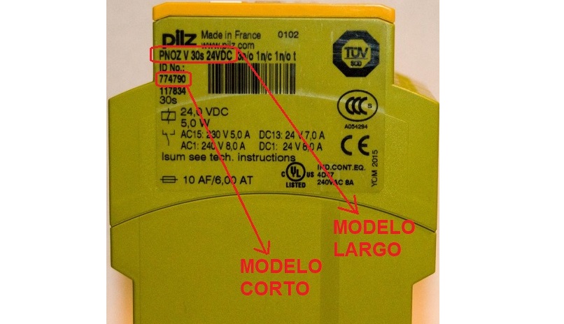Ejemplo modelo cort pilz 774790