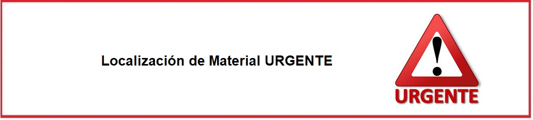 Localizacion de material Urgente